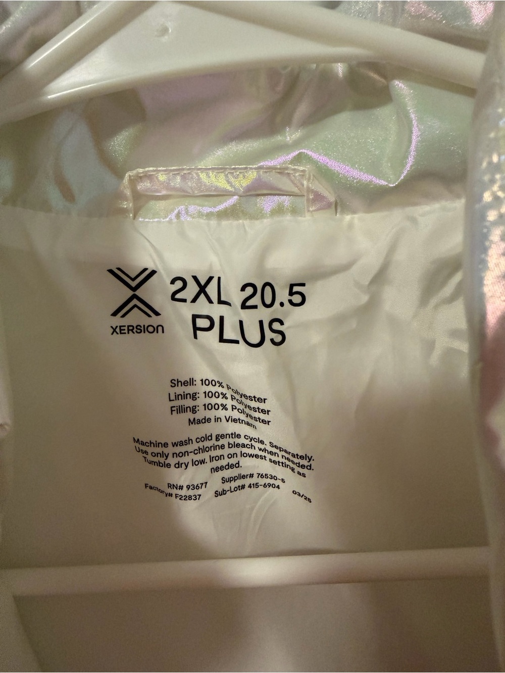 Xersion Little & Big Kid Girls Heavyweight Puffer Vest Plus 2 XL NWT - Picture 6 of 7